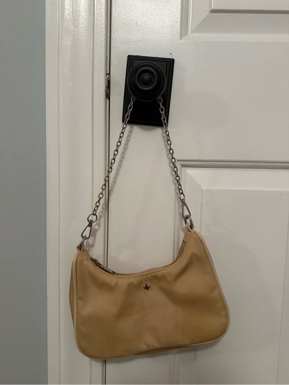 Princess Polly Beige Mini Shoulder Bag with Chain Strap
